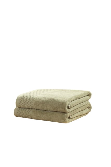 Eden Weave Cotton Towels Luxury Soft Quick Dry Absorbent Green Face cloth 1
