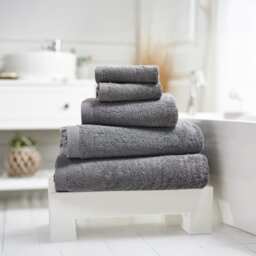 Egyptian Cotton Spa Quality Absorbent Soft & Premium Comfort Bathroom Towels Grey Grey
