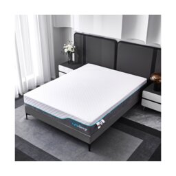24 cm Astra Foam Hybrid Cooling Mattress Medium Support White Small Double