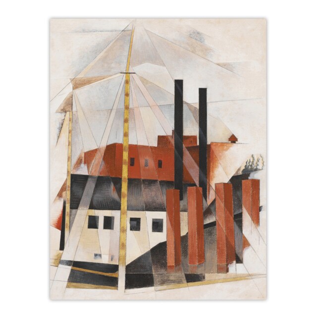 "Piano Movers Holiday Cubist Painting Demuth Huge Wall Art Poster Print 24X32"""