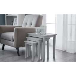 Premium Lunar Grey Nest of Tables Grey Grey