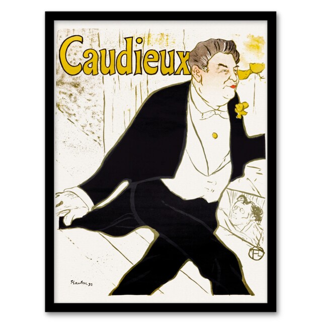 Toulouse Lautrec Framed Wall Art Print Caudieux Artist Portrait Home Décor