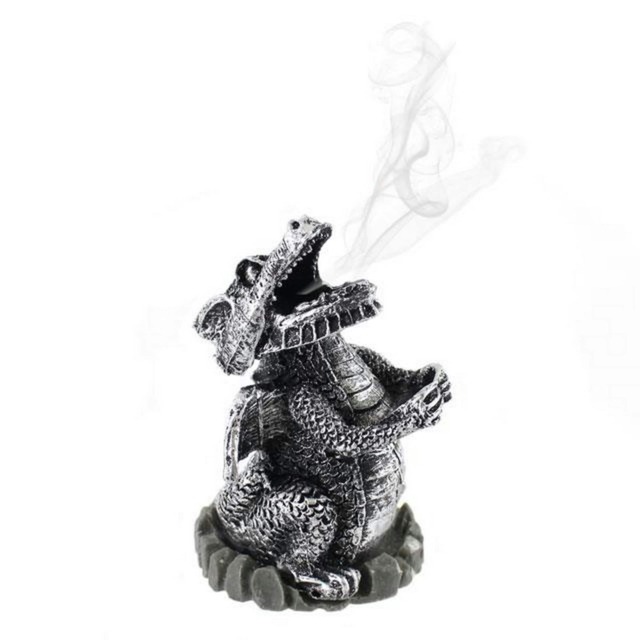 Something Different Silver Dragon Cone Holder - Silver - One Size