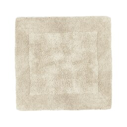 Heavyweight Reversible Square Bath Mat Cream Stone
