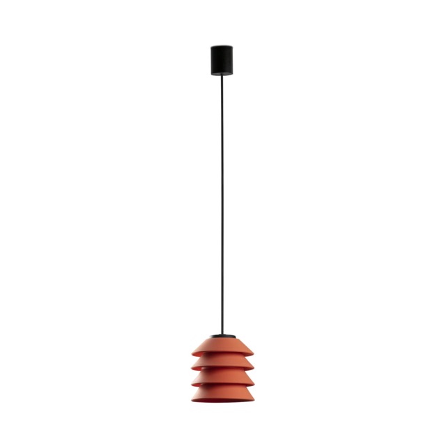 Toba Outdoor Pendant Ceiling Light Orange E27 IP65