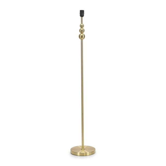 ValueLights Marissa Brushed Gold Stacked Ball Freestanding Floor Lamp Base Gold