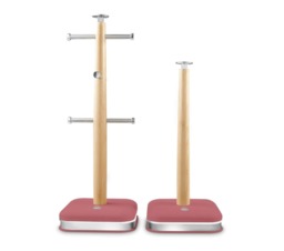Swan Nordic Fuchsia Rose Mug Tree & Towel Pole Kitchen Storage Set SWKA18525FUS