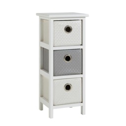 Chest Of Drawers Wooden Hallway Storage Home Organiser Fully Assembled White