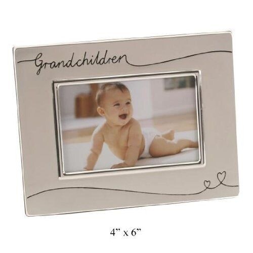 "Widdop Bingham 4"" x 6"" Two Tone Silver plate Grandchildren Photo Frame"