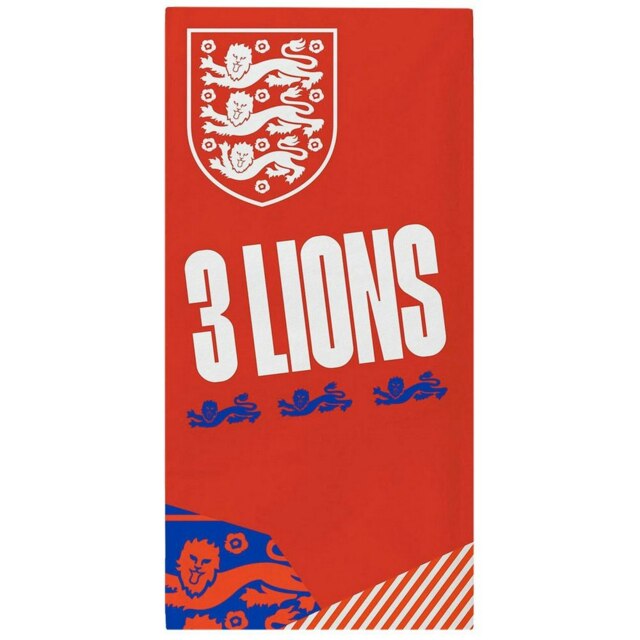 England FA Crest Towel - Red/White - 140cm x 70cm