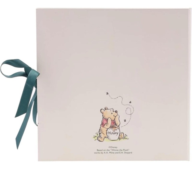 Disney Winnie Pooh Baby Memory Book First Year Keepsake Album Gift Unisex Ribbon