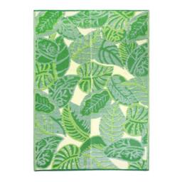 Green Tropical Indoor / Outdoor Summer Waterproof Rug