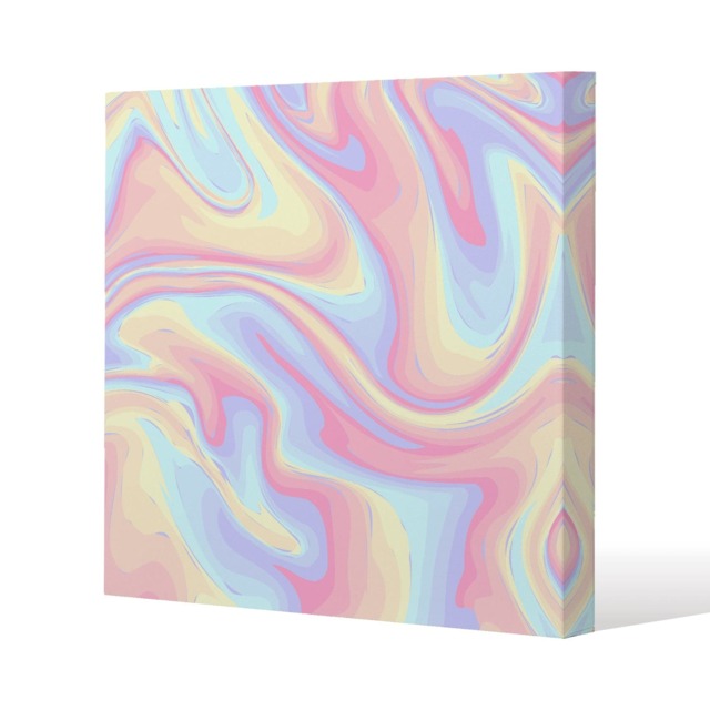 Colorful marble (Canvas Print) / 46 x 46 x 4cm Multi