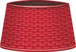 St Helens Christmas Treet Skirt Rattan Style, Red