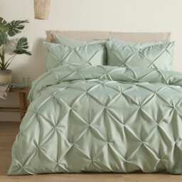 Serene Lara Duvet Cover Set Steel/Sage