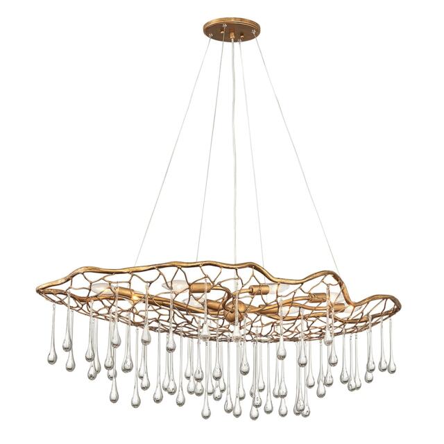 Lisa McDennon by Hinkley Laguna 8 Light Pendant Light Burnished Gold