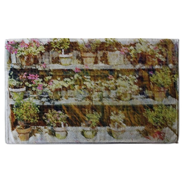 Plant Pots Soft Bath Towel Multi