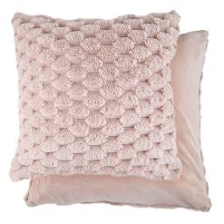 Leah Collection Deluxe Cushion Cover in Blush Pink Pink Pink