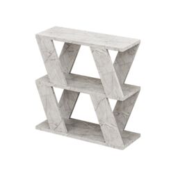 Decortie Lazena 3-Tier Side Table 60x21x55cm Gold Marble Effect