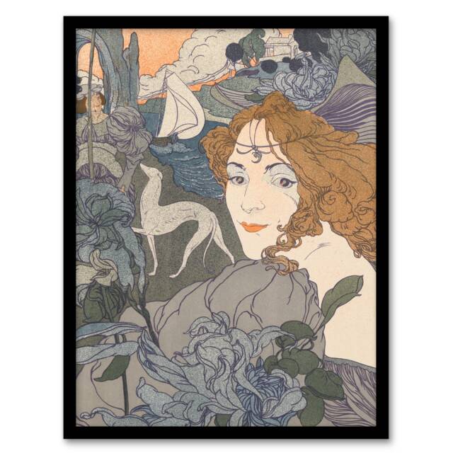 Georges de Feure Framed Wall Art Print Homecoming Dream Painting Home Décor