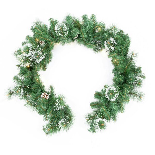 The Christmas Workshop 71229 Premium 6ft Pre-Lit Garland