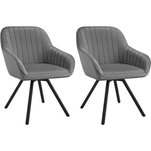 Lounge Armchair Living Room Accent Chair 360 Swivel Slim Steel Legs Velvet Fabric Grey grey 2