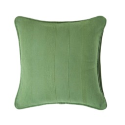 Homescapes Cotton Rajput Ribbed Dark Olive Cushion Cover - 60 x 60cm Green Dark Olive 1