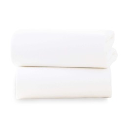 Clair de Lune 2 Pack Cot Sheets - White