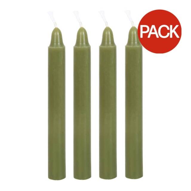 Something Different Winter Ritual Cedar & Pine Spell Candles (Pack of 12) - Green - One Size