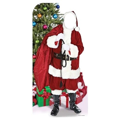 Father Christmas Stand In Cardboard Cutout 186cm