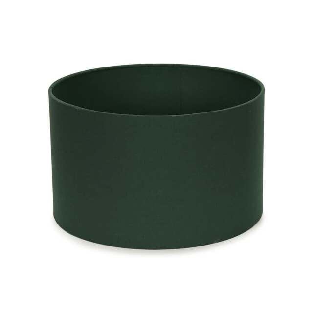 ValueLights Reni Pair Forest Green Fabric Small Ceiling Shades