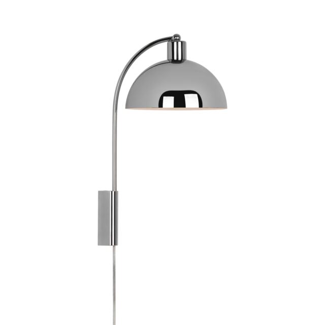Nordlux Ellen Indoor Wall Light Silver Metal Sensor E14 Dome Shade - Plug In or Mains Powered , IP20