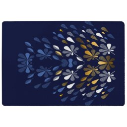 Autumn print (Rug) Blue S