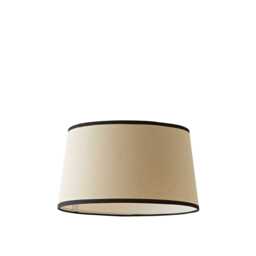 ValueLights Aspen Medium Black Trim Tapered Lamp Shade Black