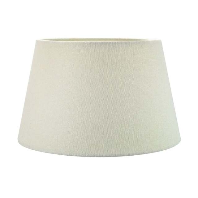Traditional 12 Inch Cream Linen Fabric Drum Table/Pendant Lampshade 60w Maximum Cream Cream 1