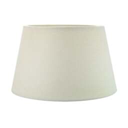 Traditional 12 Inch Cream Linen Fabric Drum Table/Pendant Lampshade 60w Maximum Cream Cream 1