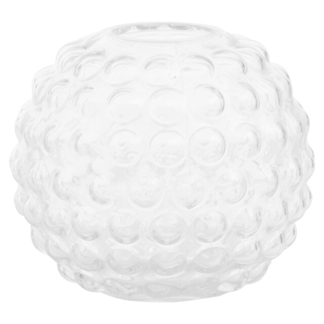 Interiors by Premier Compact Large Round Glass Vase, Functional Round Pottery Vase, Stylish And Elegant Glass Vase For Flowers Clear