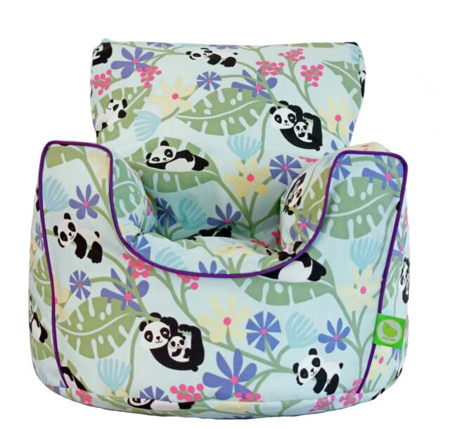 Bean Lazy Panda Light Blue Bean Bag Armchair Toddler Size