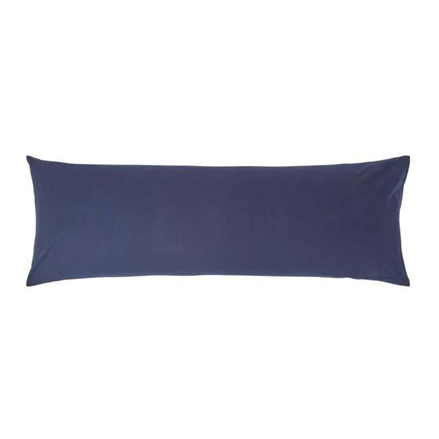 Homescapes Navy Blue Egyptian Cotton Housewife Body Pillowcase 200 TC