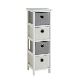 Chest Of Drawers Wooden Hallway Storage Home Organiser Fully Assembled White
