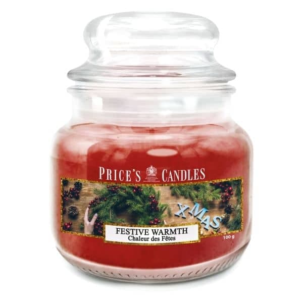 Festive Warmth Small Jar Candle Red S