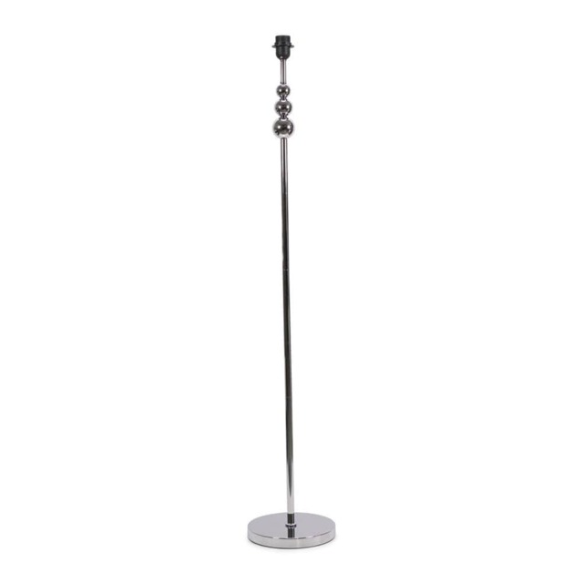 ValueLights Marissa Chrome Stacked Ball Freestanding Floor Lamp Base Chrome