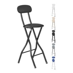 MCC Direct Single Folding Breakfast Bar Stool Padded High Kitchen Dining Chair