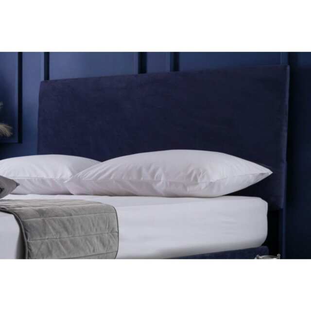 Belledorm Faux Suede Plain Headboard Cover - Navy - 90cm x 180cm