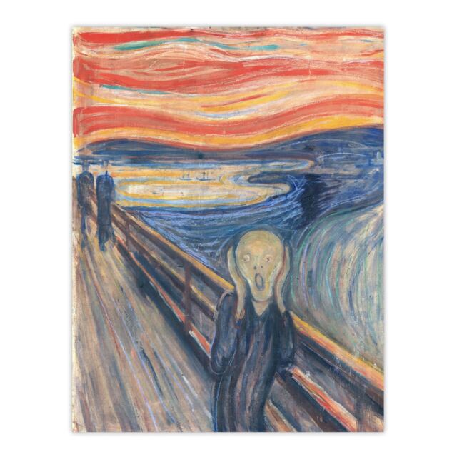 The Scream Iconic Painting Munch Vintage Huge Wall Art Print 18X24 In
