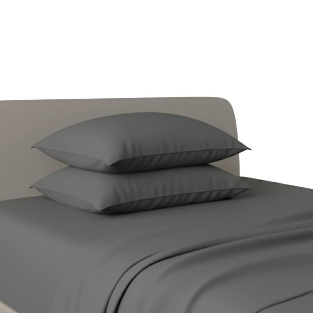 Flannelette Pillowcases Soft Brushed Pillow Covers Warmth And Comfort Grey