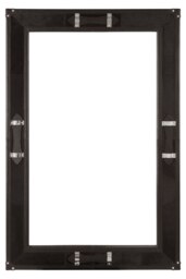 Timeless Design Leather Frame Mirror, Versatile Hallway Mirror For Livingroom, Modern Bedroom Wall Mirror Black