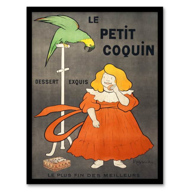 Leonetto Cappiello Framed Wall Art Petit Coquin Biscuit Vintage Advert
