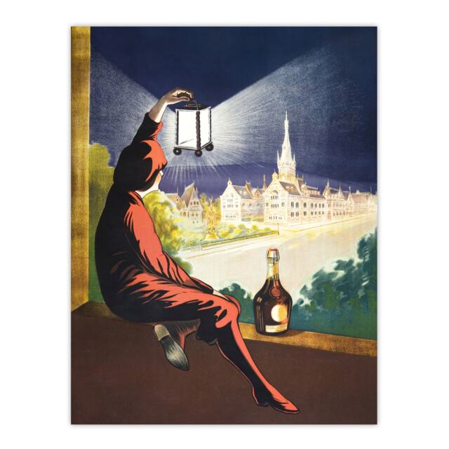 "Benedictine Wine Advert Vintage Wall Art Print Cappiello 18x24"""