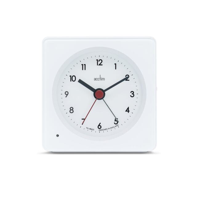 Acctim Barber Analogue Alarm Clock Smartlite® Crescendo Easy Set Alarm